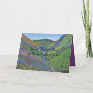 Carte Le jour de mère heureux à la nouvelle mère à être