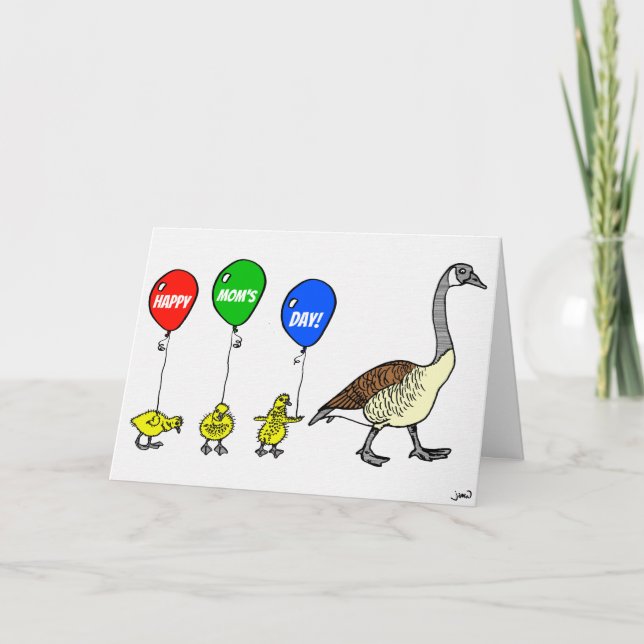 Carte Le jour de mère heureux à votre oie de mère ! (Devant)