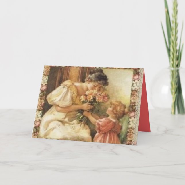 Carte Le jour de mère victorien (Devant)
