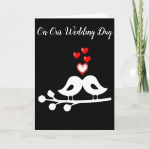 CARTE ***LE JOUR DE NOTRE MARIAGE*** INSÉPARABLES/FOREVE