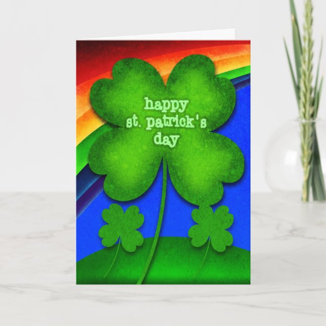 Carte Le jour de St Patrick heureux (Devant)