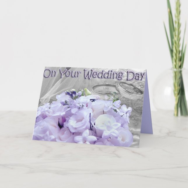 Carte Le jour de votre mariage (Devant)