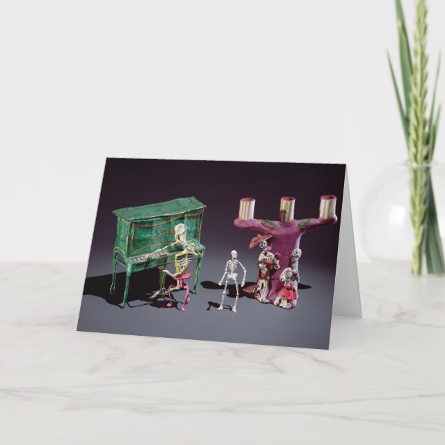 Carte Le Jour des Morts figure comme musiciens (Devant)