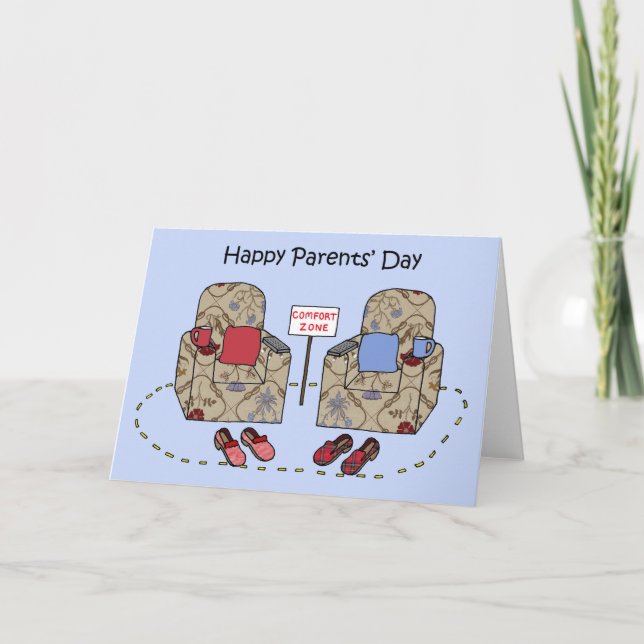 Carte Le jour des parents heureux (Devant)