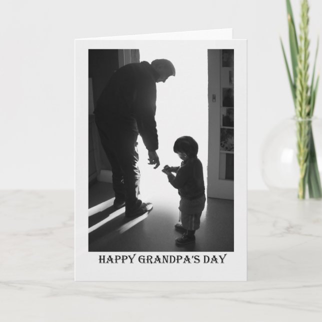 Carte Le jour du grand-papa heureux (Devant)