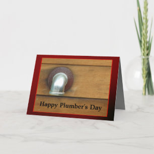 Carte Le jour du plombier heureux