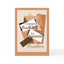 Le joyeux anniversaire à un frère impressionnant