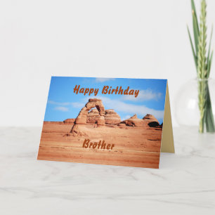 Carte Le joyeux anniversaire de frère, voûte sensible,
