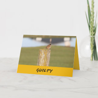 Carte Le joyeux anniversaire un oiseau m'a indiqué qu'il