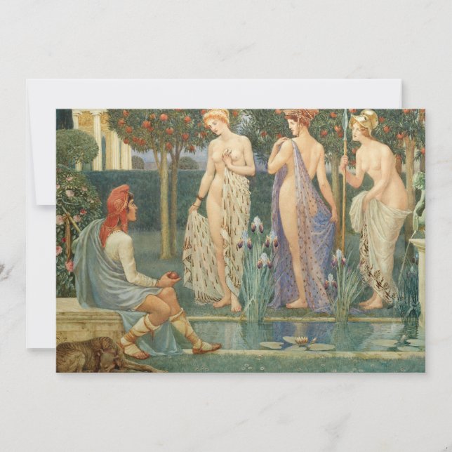 Carte Le jugement de Paris | Walter Crane (Devant)