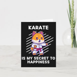 Carte Le Karate De Shi Inu Est Mon Secret Au Bonheur Shi