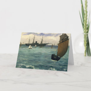 Carte Le Kearsarge à Boulogne   Édouard Manet