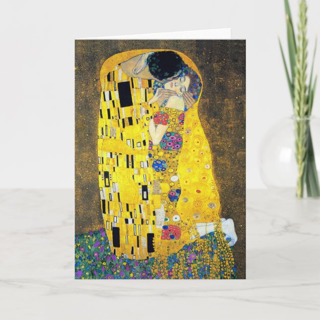 Carte Le Kiss, Gustav Klimt (Devant)
