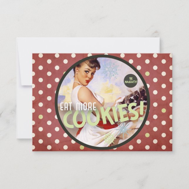Carte Le Kitsch Bitsch : Soyez Naughty ! Mangez Plus De  (Devant)