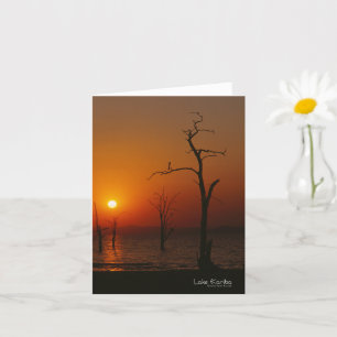 Carte Le lac Kariba au coucher du soleil