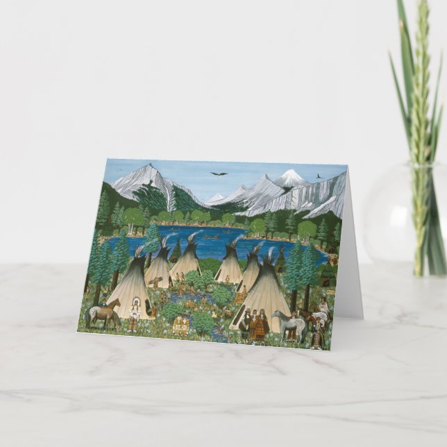 Carte Le lac Wallowa de ~ de Nez Perce (Devant)