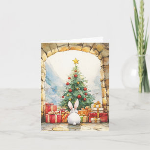 Carte Le lapin de Noël Joyeux jours fériés