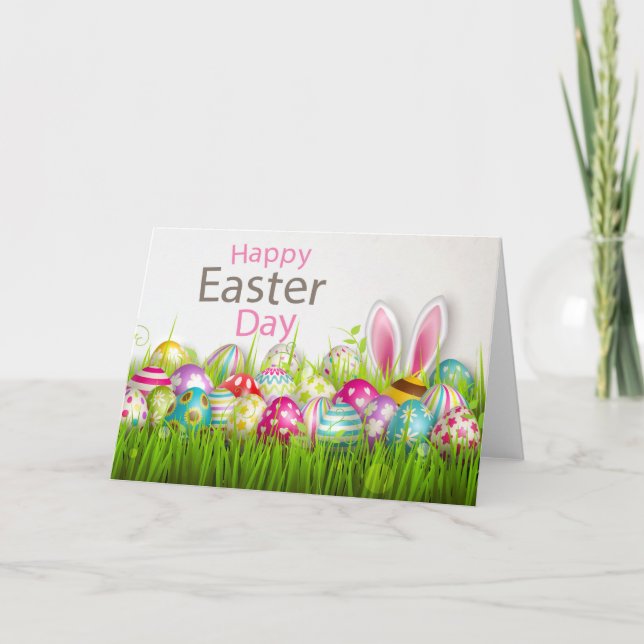 Carte Le lapin de Pâques est en route (Devant)