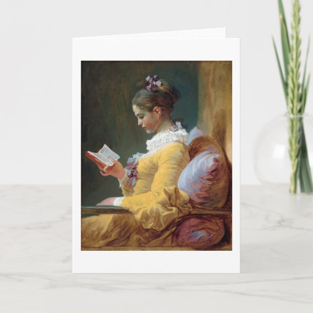 Carte Le Lecteur, Fragonard (Devant)