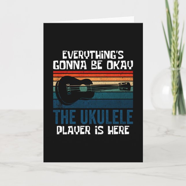 Carte Le lecteur Ukulele est ici (Devant)