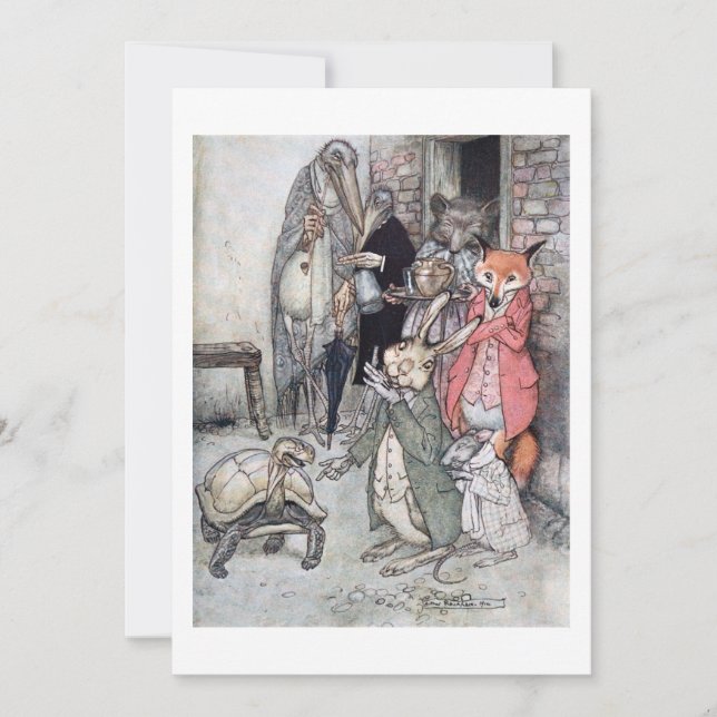 Carte Le lièvre et la tortue (Devant)