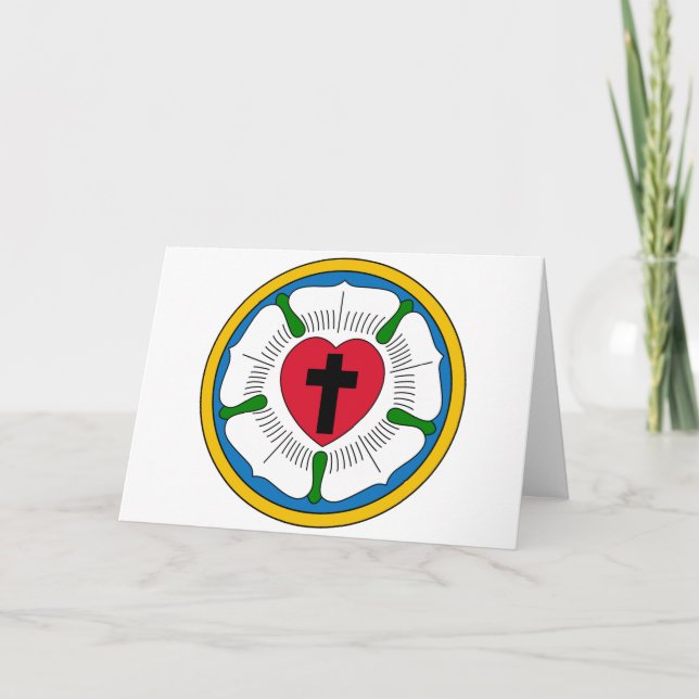 Carte Le lutheranisme Rose Luther Martin Luther (Devant)