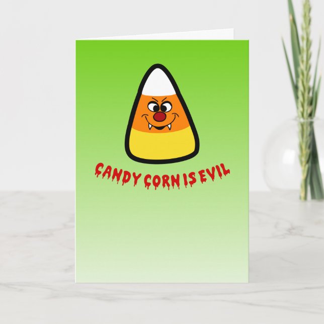 Carte Le maïs bonbon est un mal (Devant)