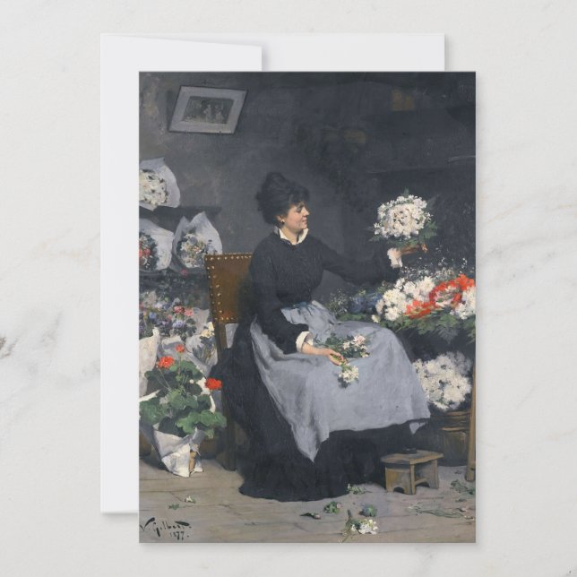 Carte Le marchand de fleurs | Victor Gabriel Gilbert (Devant)