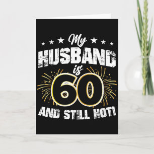 Carte Le mari de la femme a 60 ans et chaud cool 60e ann