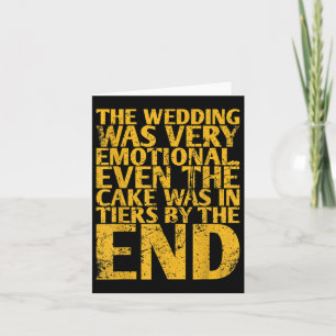 Carte Le Mariage Était Très Émotionnel Même Le Gâteau Po