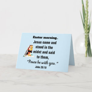 CARTE LE MATIN DE PÂQUES, JÉSUS EST VENU