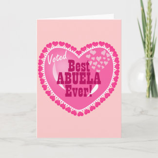 Carte Le meilleur ABUELA jamais