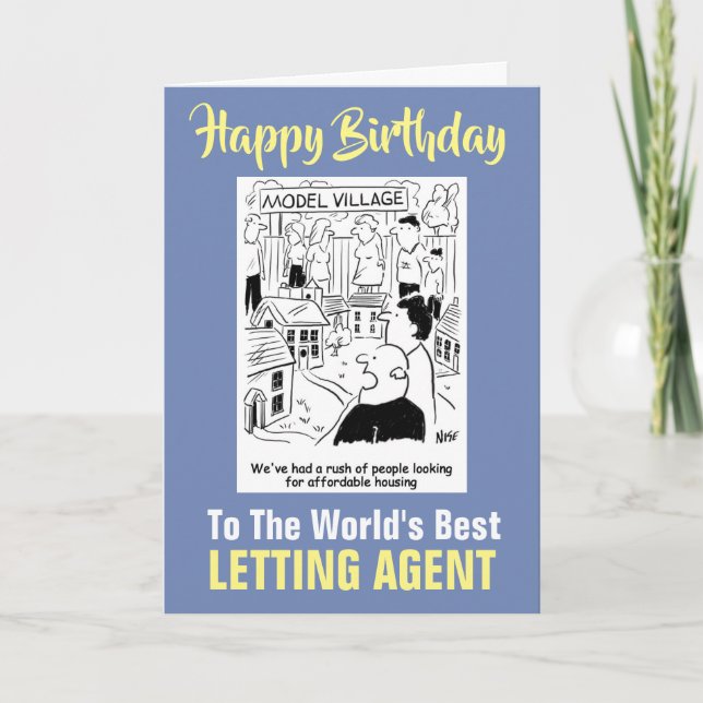 Carte Le meilleur agent de lettres du monde - Joyeux ann (Devant)