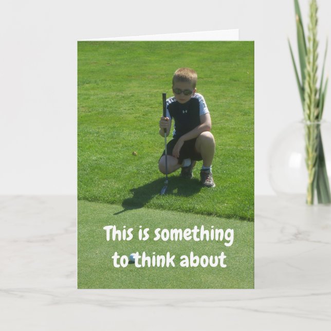 CARTE LE "MEILLEUR ANNIVERSAIRE JAMAIS" À MON GOLFEUR PR (Devant)