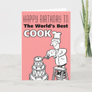 Carte Le meilleur cuisinier du monde - Joyeux anniversai