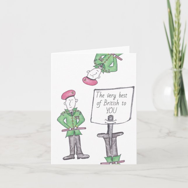Carte Le meilleur de British Luck to YOU Greeting Card (Devant)