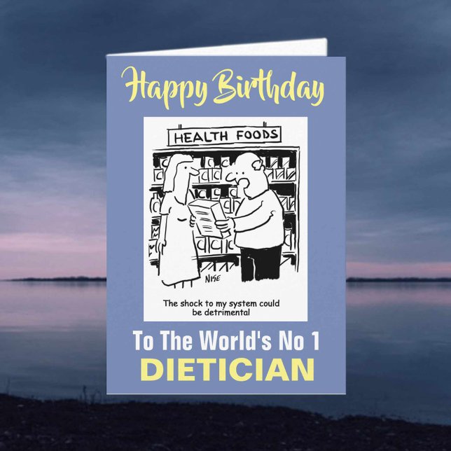 Carte Le Meilleur Diététiste du Monde - Joyeux Anniversa (Créateur téléchargé)