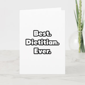 Carte Le meilleur. Diététiste. Jamais.