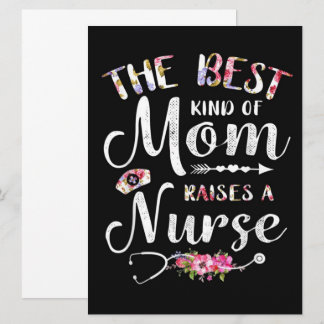 Carte Le Meilleur Genre De Maman Élever Une Infirmière