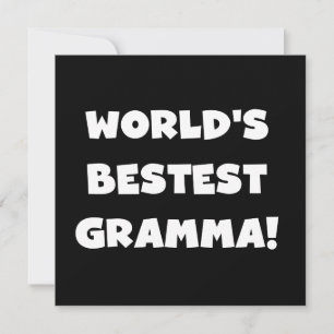 Carte Le meilleur Gramma noir ou blanc du monde