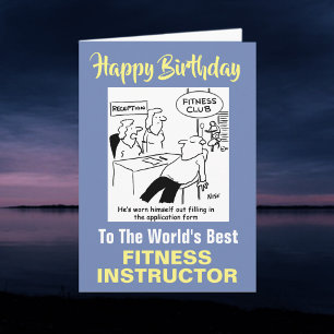 Carte Le meilleur instructeur de la forme physique du