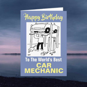 Carte Le meilleur mécanicien automobile du monde - Joyeu