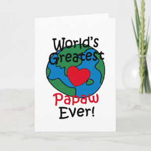 Carte Le Meilleur Papaw du Monde au Coeur