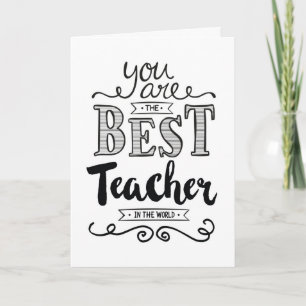 Carte Le meilleur professeur dans l'anniversaire du