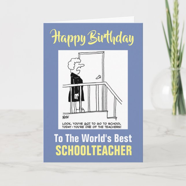 Carte Le meilleur professeur de la Parole - Joyeux anniv (Devant)