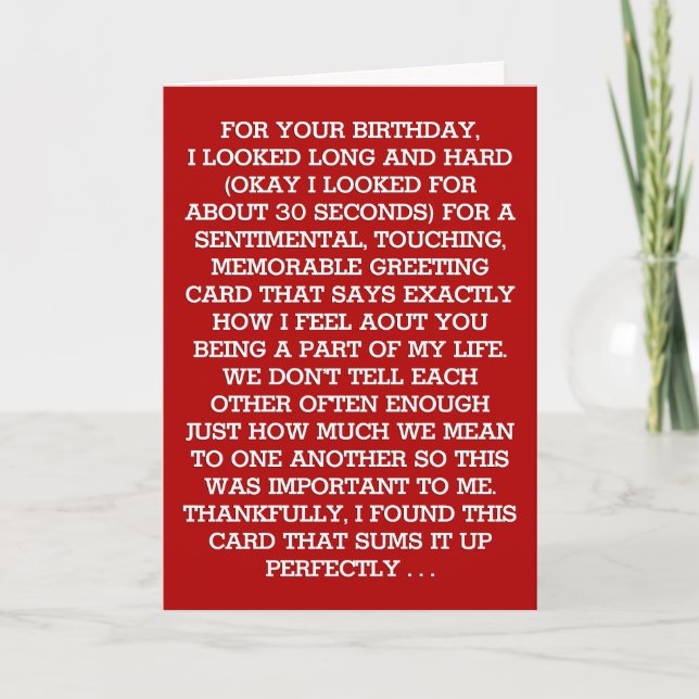 Carte Le message d'anniversaire spirituel ultime (Vodka) (Devant)