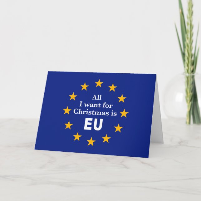 Carte Le message de Brexit d'amusement, tout que je veux (Devant)