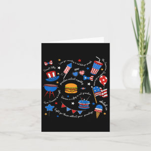 Carte Le message libéral 4 juillet subtil résiste à Trum