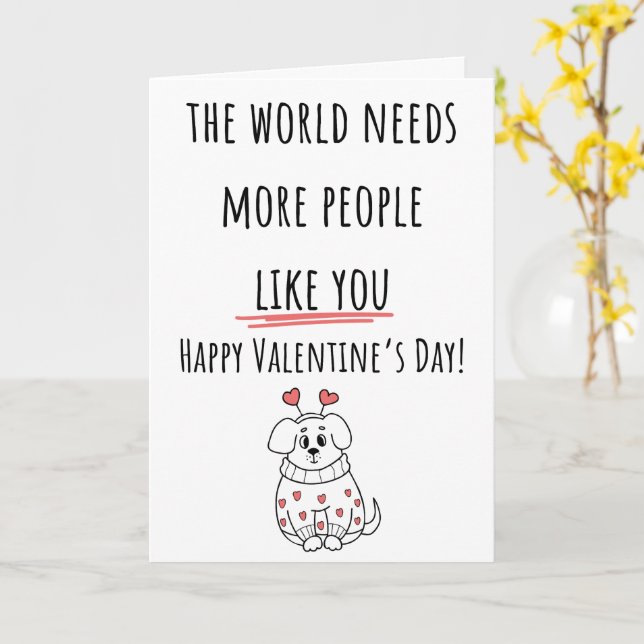 Carte Le Monde a Besoin de Plus de Gens Valetine Plié (Fleur jaune)