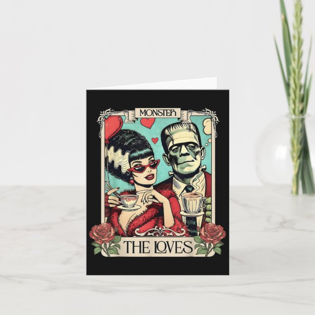 Carte Le monstre Frankenstein et la mariée les amants Ta (Devant)